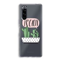 I love cacti: Sony Xperia 5 Transparant Hoesje
