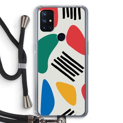Illustratieve pop 1: OnePlus Nord N10 5G Transparant Hoesje met koord