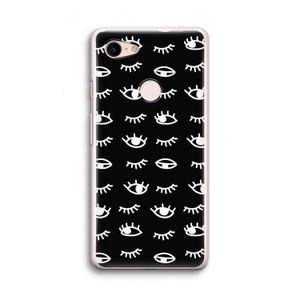 Eye pattern #3: Google Pixel 3 Transparant Hoesje