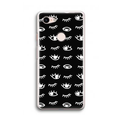 Eye pattern #3: Google Pixel 3 Transparant Hoesje
