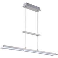 LED Hanglamp Rechthoek - Dimbaar 18W - Mat Nikkel - Aanpasbare Kleur