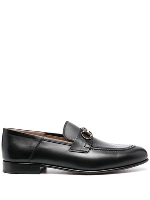 Ferragamo mocassins Ottone 20 mm à boucle Gancini - Noir