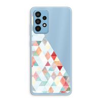 Gekleurde driehoekjes pastel: Samsung Galaxy A52 Transparant Hoesje Gekleurde driehoekjes pastel: Samsung Galaxy A52 Transparant Hoesje