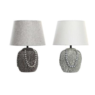 Bureaulamp DKD Home Decor Zwart Stof Polyester Groen Keramiek 220 V 50 W (24 x 24 x 34 cm) (2 Stuks)