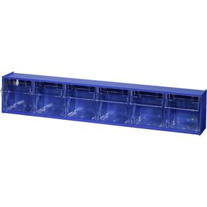 Allit 464440 Assortimentsbakken VarioPlus ProFlip 6 (b x h x d) 600 x 115 x 95 mm Blauw, Transparant 1 stuk(s)