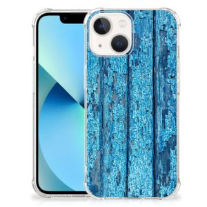 iPhone 13 mini Stevig Telefoonhoesje Wood Blue