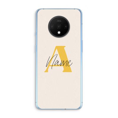 Amber Script: OnePlus 7T Transparant Hoesje