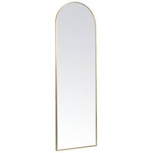 Passpiegel Arch - goudkleurig aluminium - 145x45 cm - Leen Bakker