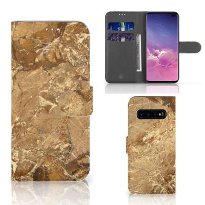Samsung Galaxy S10 Plus | Bookcase | Marmer Creme