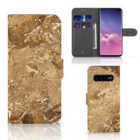 Samsung Galaxy S10 Plus | Bookcase | Marmer Creme