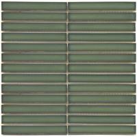 The Mosaic Factory Sevilla Mozaïek Tegel Kitkat Vinger - Regenwoud Groen Porselein Geglazuurd 296x299 mm The Mosaic Factory Sevilla Mozaïek Tegel Kitkat Vinger - Regenwoud Groen Porselein Geglazuurd 296x299 mm