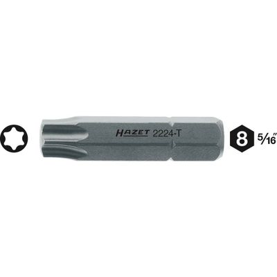 Hazet 2224-T25 2224-T25 TX-bit Aandrijving: 1/4 (6,3 mm) Uitvoering: TX TX 25 35 mm