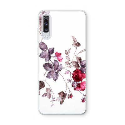 Mooie bloemen: Samsung Galaxy A70 Transparant Hoesje
