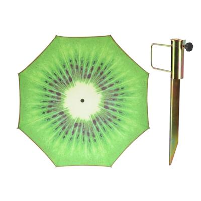 Parasol met metalen grondharing - kiwi fruit groen - polyester - Dia 180 cm - verstelbaar