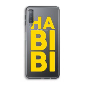 Habibi Blue: Samsung Galaxy A7 (2018) Transparant Hoesje