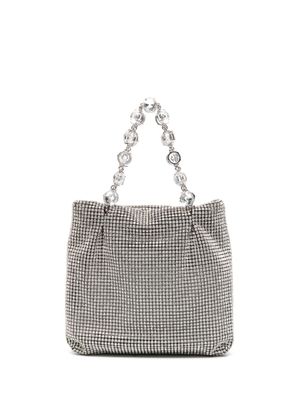 Aquazzura sac Crystal Galactic à strass - Argent