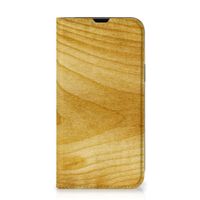 iPhone 13 Book Wallet Case Licht Hout