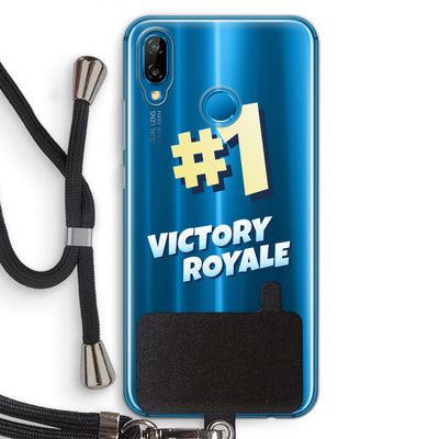 Victory Royale: Huawei P20 Lite Transparant Hoesje met koord