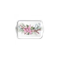 Ambiente Tray 13x21cm Pink poinsettia