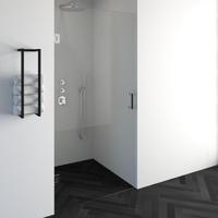 BRAUER Void nisdeur helder glas 100x200 omkeerbaar incl. glascoating chroom GS-VON1H100200CE