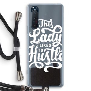 Hustle Lady: Sony Xperia 5 II Transparant Hoesje met koord