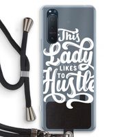 Hustle Lady: Sony Xperia 5 II Transparant Hoesje met koord