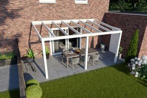 Tijdelijk 15% korting | Verasol Greenline aluminium veranda 500x330 cm glasdak Aluminium Verasol