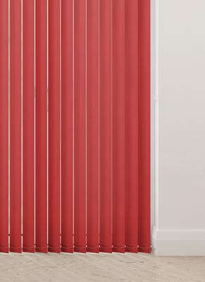 Verticale lamellen - Unicolour donkerrood