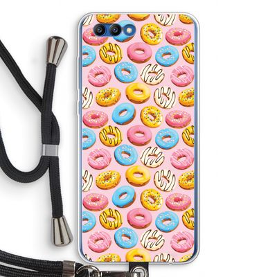Pink donuts: Honor 10 Transparant Hoesje met koord
