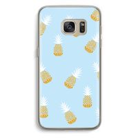Ananasjes: Samsung Galaxy S7 Transparant Hoesje