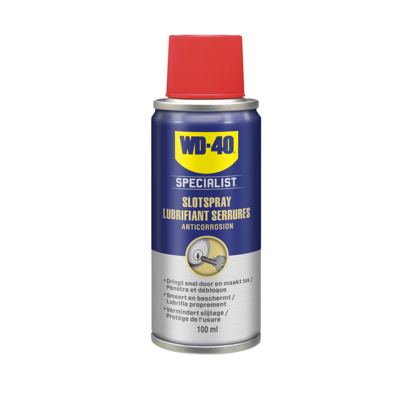 Wd40 Slotspray specialist 100 ml zwart/geel