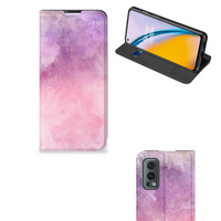 Bookcase OnePlus Nord 2 5G Pink Purple Paint - thumbnail