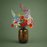 Zijden Boeket Butterfly Bont