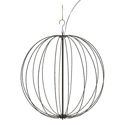 Feeric Christmas Verlichte kerstbal hangdecoratie - D60 cm - 400 led - warm wit - metaal