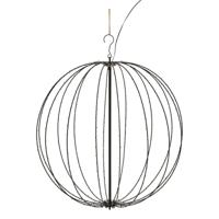 Feeric Christmas Verlichte kerstbal hangdecoratie - D60 cm - 400 led - warm wit - metaal