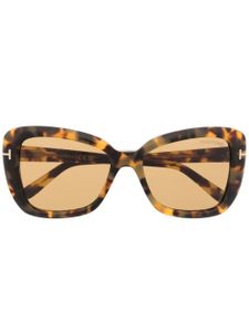 TOM FORD Eyewear lunettes de soleil Maeva à monture papillon - Marron