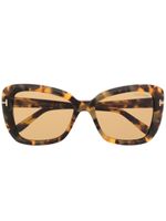 TOM FORD Eyewear lunettes de soleil Maeva à monture papillon - Marron