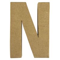 Papier mache letter N