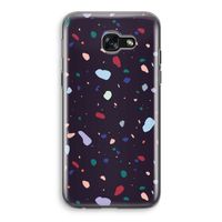 Dark Rounded Terrazzo: Samsung Galaxy A5 (2017) Transparant Hoesje