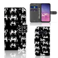 Samsung Galaxy S10e | Telefoonhoesje | Met pasjeshouder | Koetjes