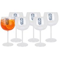 Excellent Houseware Cocktail glas - 12x - transparant - onbreekbaar kunststof - 570 ml - thumbnail