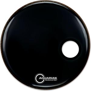 Aquarian Regulator small offset zwart bassdrumvel 26 inch