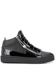 Giuseppe Zanotti baskets montantes à zip latéral - Noir