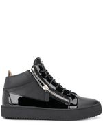 Giuseppe Zanotti baskets montantes à zip latéral - Noir - thumbnail