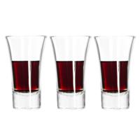 Shotglazen - set 3x - 80 ml - glas - borrelglazen - thumbnail