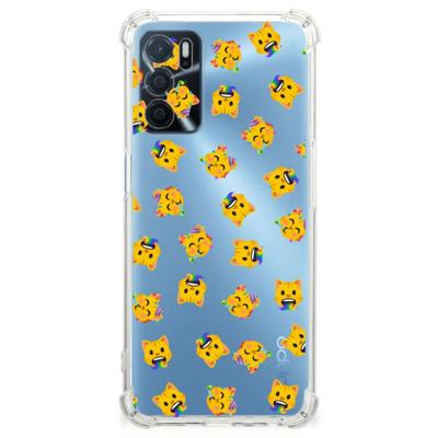 Doorzichtige Silicone Hoesje voor OPPO A16 | A16s | A54s Katten Emojis Doorzichtige Silicone Hoesje voor OPPO A16 | A16s | A54s Katten Emojis