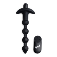 XR Brands Vibrating Silicone Anal Beads and Remote Control