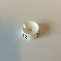 MB wit/zwart 32 voor op kledinghanger