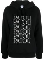 Patou hoodie en coton biologique à logo imprimé - Noir