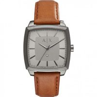 Horlogeband Armani Exchange AX2363 Leder Cognac 22mm